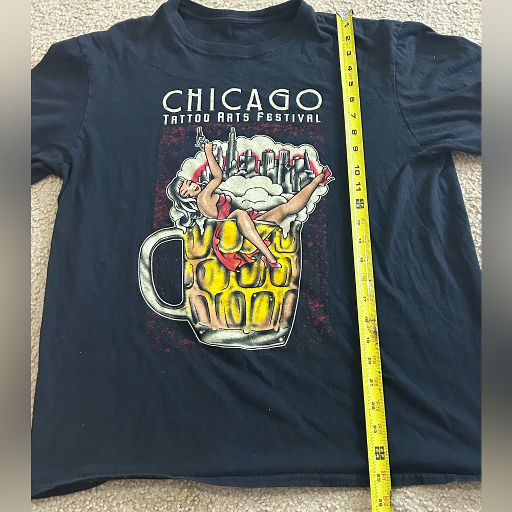 Chicago Tattoo Arts Festival Convention Shirt Classic Tattoo Medium Crewneck - Picture 5 of 6